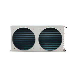 Double Duct Copper Tube Condenser Coil for Refrigerated Display Cabinet